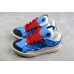 Lanvin Blue and Red Lace Sneakers