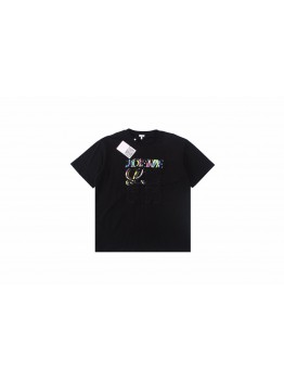 Loewe T-shirt with Colorful Logo (Black)
