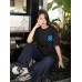 Loewe Floral Pocket T-Shirt (Black)