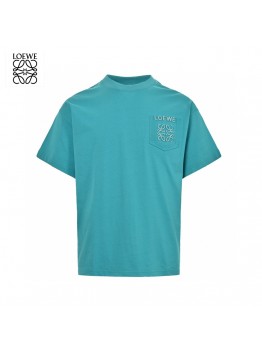 Loewe Teal Pocket Logo T-Shirt