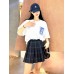 Loewe White T-Shirt with Blue Pocket Logo