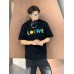 Loewe Black T-Shirt with Multicolored Logo