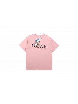 Loewe T-Shirt with Logo and Graphic Design