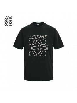 Loewe Black T-Shirt with Logo Design