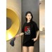 Loewe Black T-Shirt with Red and White Logo