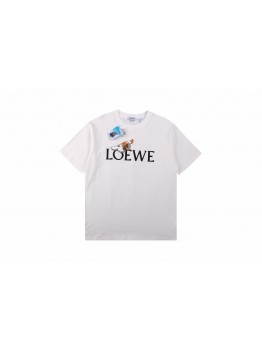 Loewe T-Shirt with Logo and Graphic Design
