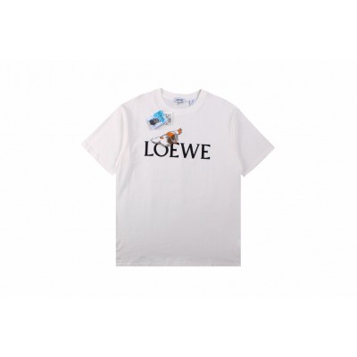 Loewe T-Shirt with Logo and Graphic Design