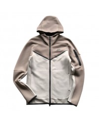 NIKE TECH FLEECE HOODIE x OLIVE GREY/ENIGMA STONE