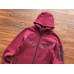 NIKE TECH FLEECE HOODIE x BURGUNDY