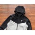 NIKE TECH FLEECE HOODIE x BLACK/GREY