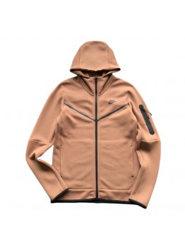 NIKE TECH FLEECE HOODIE x ARCHEO BROWN