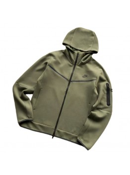 NIKE TECH FLEECE HOODIE x ARMY GREEN