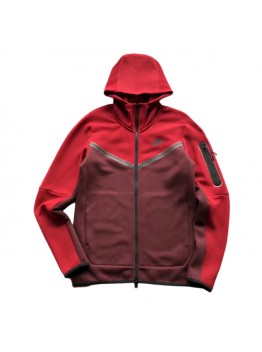 NIKE TECH FLEECE HOODIE x BERRY/POMEGRANATE