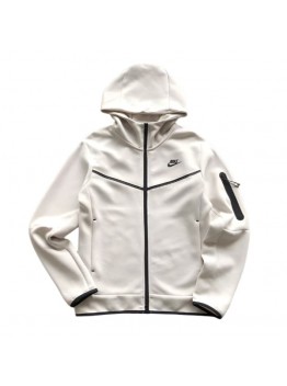 NIKE TECH FLEECE HOODIE x CREAMY WHITE