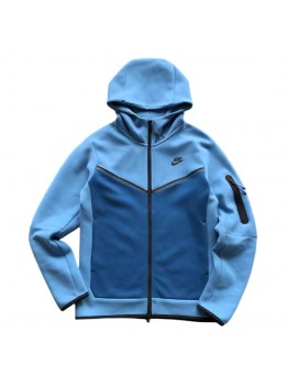 NIKE TECH FLEECE HOODIE x DUTCH BLUE/COURT BLUE