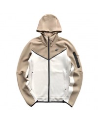 NIKE TECH FLEECE HOODIE x SANDALWOOD/LIGHT BONE WHITE