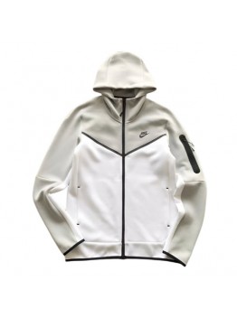 NIKE TECH FLEECE HOODIE x WHITE/GREY