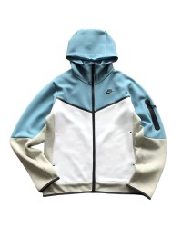 NIKE TECH FLEECE HOODIE x BABY BLUE/GREY/WHITE