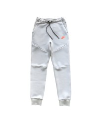 NIKE TECH FLEECE PANTS x WOLF GREY/AQUAMARINE/ORANGE