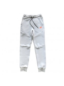 NIKE TECH FLEECE PANTS x WOLF GREY/AQUAMARINE/ORANGE