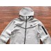 NIKE TECH FLEECE HOODIE x GREY