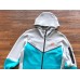 NIKE TECH FLEECE HOODIE x WOLF GREY/AQUAMARINE/ORANGE