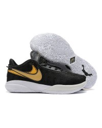 NIKE LEBRON 20 x BLACK METALLIC GOLD