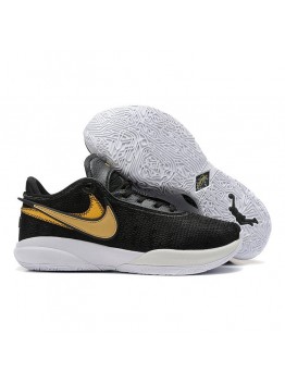 NIKE LEBRON 20 x BLACK METALLIC GOLD