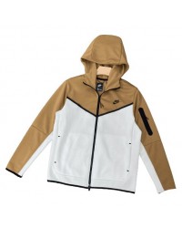 NIKE TECH FLEECE HOODIE x SANDALWOOD/LIGHT BONE/BLACK