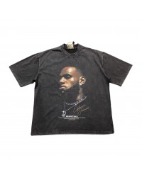 LEBRON JAMES VINTAGE GRAPHIC TEE DARK GREY
