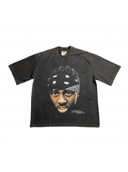 LIL WAYNE VINTAGE GRAPHIC TEE DARK GREY