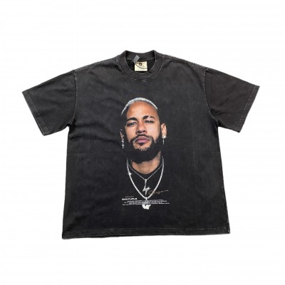 NEYMAR VINTAGE GRAPHIC TEE DARK GREY