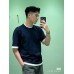 Prada Navy Blue Double Layer T-Shirt