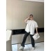Prada Short-Sleeve Button-Up Shirt (White)