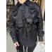 Prada Military Style Jacket - Black