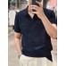 Prada Classic Navy Polo Shirt