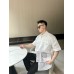 Prada Short-Sleeve Button-Up Shirt (White)