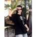 Prada Triangle Spray Paint Logo T-Shirt (Black)