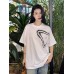 Prada Triangle Spray Paint Logo T-Shirt (White)