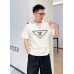 Prada White T-Shirt with Logo Design