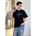 Prada Black T-Shirt with Logo Design