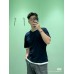 Prada Navy Blue Double Layer T-Shirt
