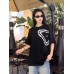 Prada Triangle Spray Paint Logo T-Shirt (Black)