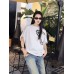 Prada Triangle Spray Paint Logo T-Shirt (White)