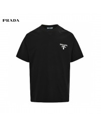 Prada Milano Logo Black T-Shirt