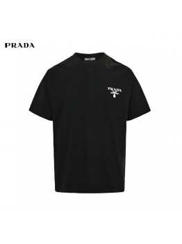 Prada Milano Logo Black T-Shirt