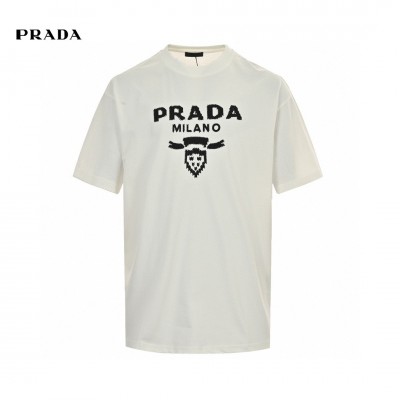 Prada Milano White Emblem T-Shirt