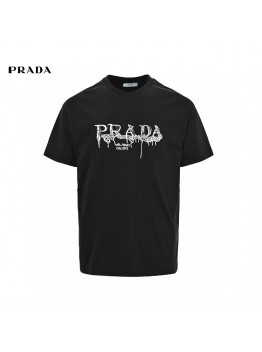 Prada Graphic Logo T-Shirt (Black)