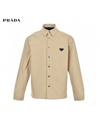 Prada Beige Button-Up Shirt