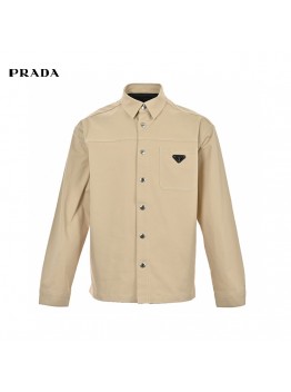Prada Beige Button-Up Shirt